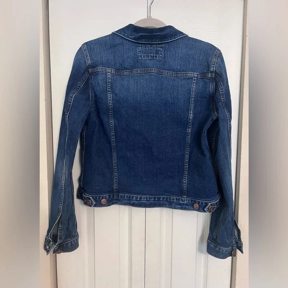 LOFT Dark Blue Denim Jacket - Picture 5 of 5